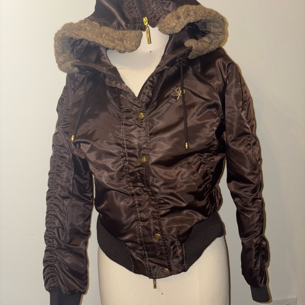 Brown Hooded South Pole Jacket